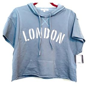 Cropped ‘London’ Hoodie